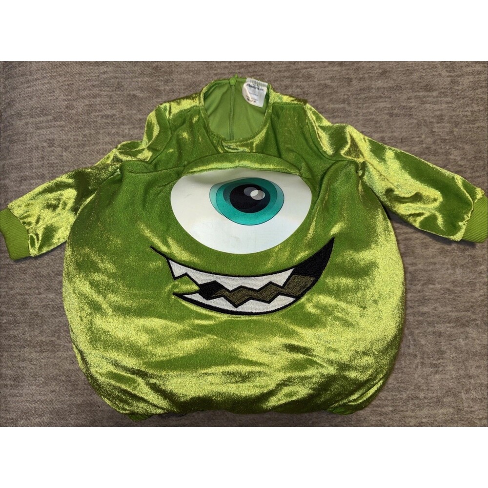 Monsters Inc. Mike Wazowski Toddler 12-18 Mo Halloween Costume 3D Plush Disney
